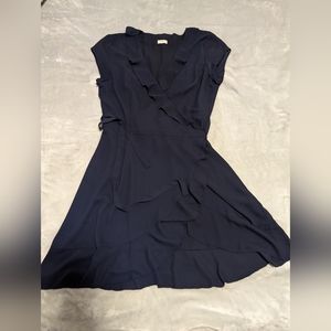 Sunday Best Navy Wrap Dress